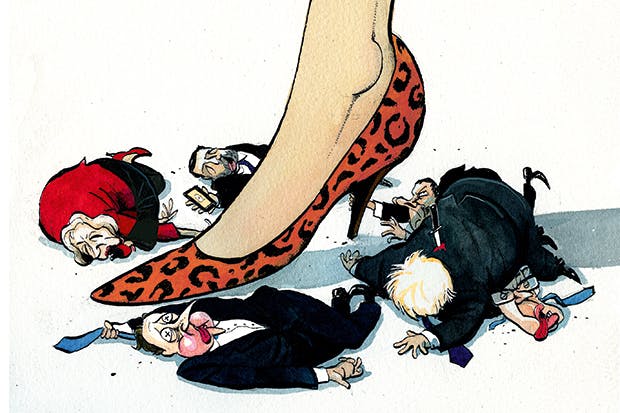 theresamay leopar ayakkabı karikatür