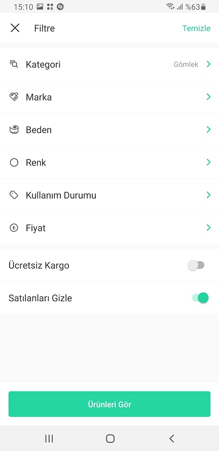 en iyi ikinci el kıyafet uygulaması